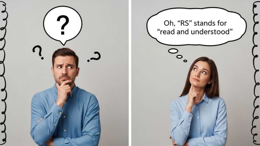 How to Respond When Someone Says RS