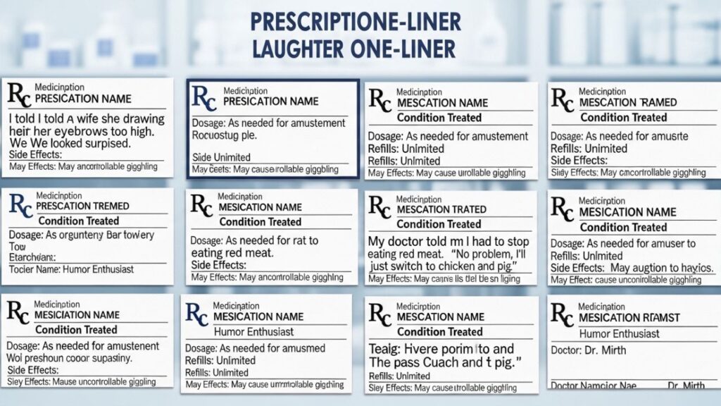 Prescription Joke One-Liners