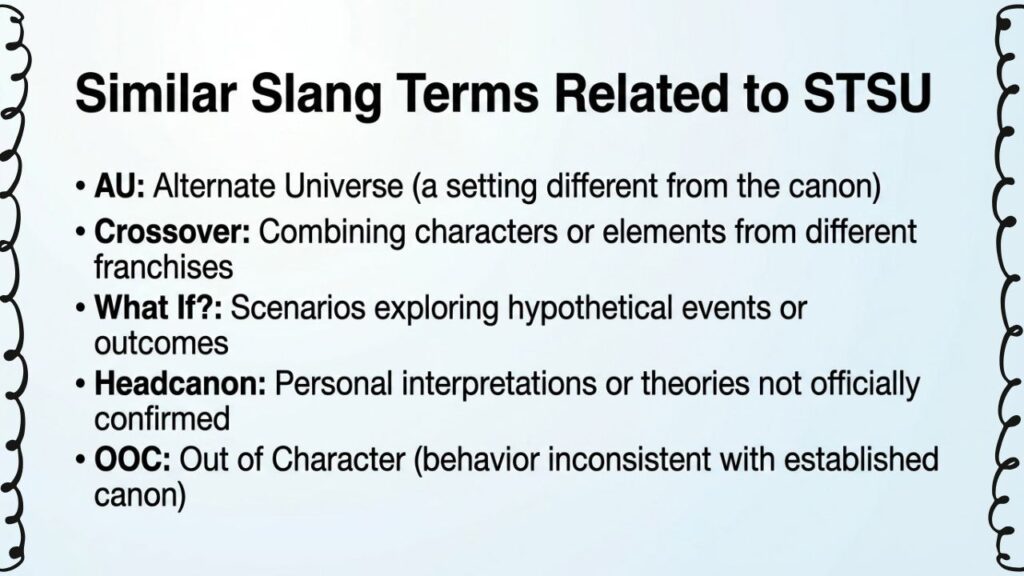 Similar Slang Terms Related to STSU