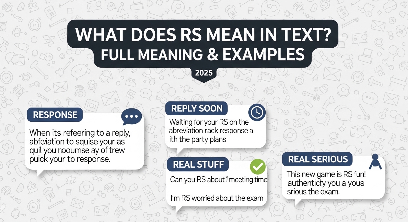 What Does RS Mean in Text? Full Meaning & Examples 2025