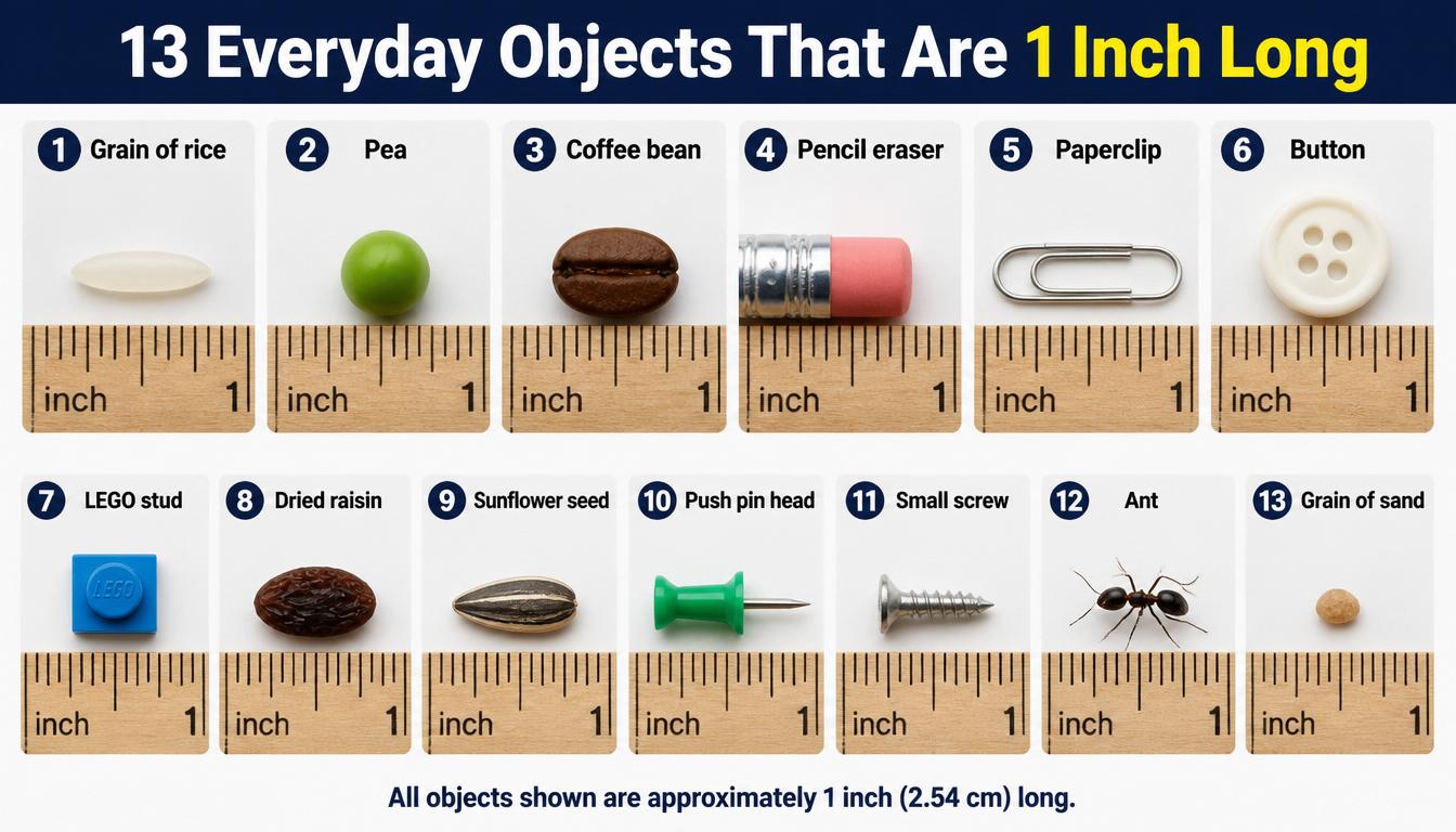 13 Everyday Objects That Are 1 Inch Long (with Images)